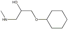 [3-(cyclohexyloxy)-2-hydroxypropyl](methyl)amine Struktur