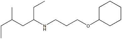 [3-(cyclohexyloxy)propyl](5-methylheptan-3-yl)amine Struktur