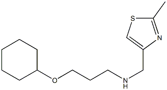 [3-(cyclohexyloxy)propyl][(2-methyl-1,3-thiazol-4-yl)methyl]amine Struktur