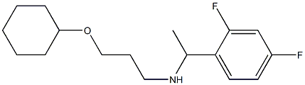 [3-(cyclohexyloxy)propyl][1-(2,4-difluorophenyl)ethyl]amine Struktur