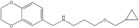 [3-(cyclopropylmethoxy)propyl](2,3-dihydro-1,4-benzodioxin-6-ylmethyl)amine Struktur