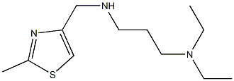 [3-(diethylamino)propyl][(2-methyl-1,3-thiazol-4-yl)methyl]amine Struktur