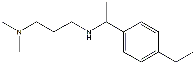 [3-(dimethylamino)propyl][1-(4-ethylphenyl)ethyl]amine Struktur