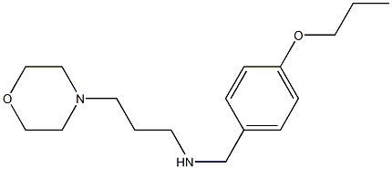 [3-(morpholin-4-yl)propyl][(4-propoxyphenyl)methyl]amine Struktur