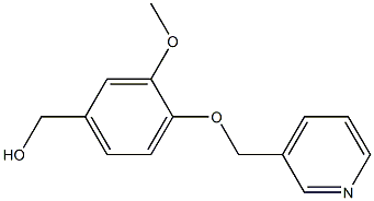 [3-methoxy-4-(pyridin-3-ylmethoxy)phenyl]methanol Struktur