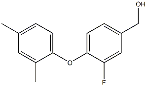 [4-(2,4-dimethylphenoxy)-3-fluorophenyl]methanol Struktur