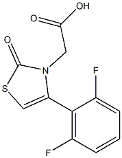 [4-(2,6-difluorophenyl)-2-oxo-1,3-thiazol-3(2H)-yl]acetic acid Struktur