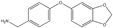 [4-(2H-1,3-benzodioxol-5-yloxy)phenyl]methanamine Struktur