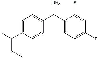 [4-(butan-2-yl)phenyl](2,4-difluorophenyl)methanamine Struktur