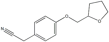 [4-(tetrahydrofuran-2-ylmethoxy)phenyl]acetonitrile Struktur