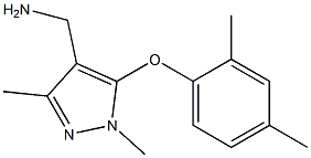 [5-(2,4-dimethylphenoxy)-1,3-dimethyl-1H-pyrazol-4-yl]methanamine Struktur