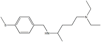 [5-(diethylamino)pentan-2-yl]({[4-(methylsulfanyl)phenyl]methyl})amine Struktur