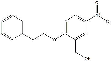 [5-nitro-2-(2-phenylethoxy)phenyl]methanol Struktur