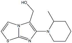 [6-(2-methylpiperidin-1-yl)imidazo[2,1-b][1,3]thiazol-5-yl]methanol Struktur