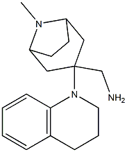 [8-methyl-3-(1,2,3,4-tetrahydroquinolin-1-yl)-8-azabicyclo[3.2.1]octan-3-yl]methanamine Struktur