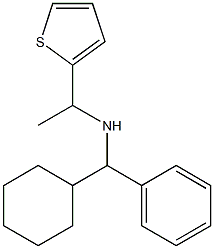 [cyclohexyl(phenyl)methyl][1-(thiophen-2-yl)ethyl]amine Struktur