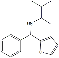 [furan-2-yl(phenyl)methyl](3-methylbutan-2-yl)amine Struktur