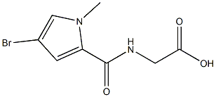 {[(4-bromo-1-methyl-1H-pyrrol-2-yl)carbonyl]amino}acetic acid Struktur