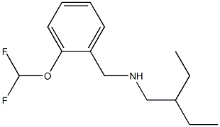 {[2-(difluoromethoxy)phenyl]methyl}(2-ethylbutyl)amine Struktur