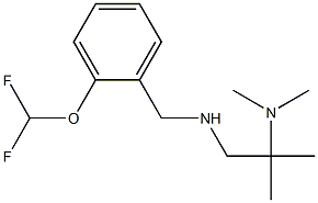 {[2-(difluoromethoxy)phenyl]methyl}[2-(dimethylamino)-2-methylpropyl]amine Struktur