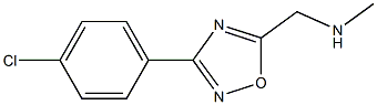 {[3-(4-chlorophenyl)-1,2,4-oxadiazol-5-yl]methyl}(methyl)amine Struktur