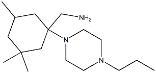 {[3,3,5-trimethyl-1-(4-propylpiperazin-1-yl)cyclohexyl]methyl}amine Struktur