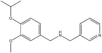 {[3-methoxy-4-(propan-2-yloxy)phenyl]methyl}(pyridin-3-ylmethyl)amine Struktur