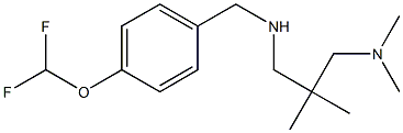 {[4-(difluoromethoxy)phenyl]methyl}({2-[(dimethylamino)methyl]-2-methylpropyl})amine Struktur