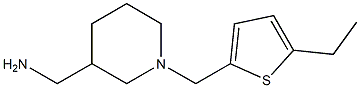 {1-[(5-ethylthiophen-2-yl)methyl]piperidin-3-yl}methanamine Struktur