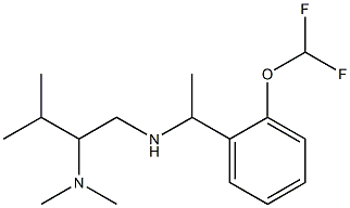 {1-[2-(difluoromethoxy)phenyl]ethyl}[2-(dimethylamino)-3-methylbutyl]amine Struktur