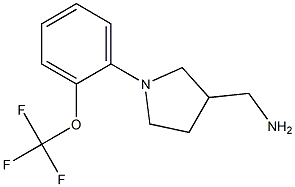 {1-[2-(trifluoromethoxy)phenyl]pyrrolidin-3-yl}methylamine Struktur