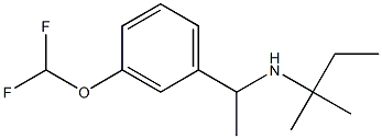 {1-[3-(difluoromethoxy)phenyl]ethyl}(2-methylbutan-2-yl)amine Struktur