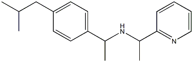 {1-[4-(2-methylpropyl)phenyl]ethyl}[1-(pyridin-2-yl)ethyl]amine Struktur