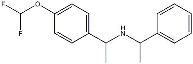 {1-[4-(difluoromethoxy)phenyl]ethyl}(1-phenylethyl)amine Struktur