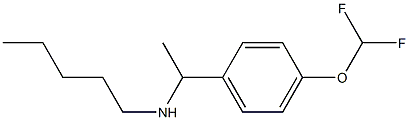 {1-[4-(difluoromethoxy)phenyl]ethyl}(pentyl)amine Struktur