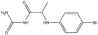 {2-[(4-bromophenyl)amino]propanoyl}urea Struktur