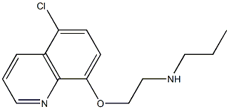 {2-[(5-chloroquinolin-8-yl)oxy]ethyl}(propyl)amine Struktur