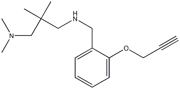 {2-[(dimethylamino)methyl]-2-methylpropyl}({[2-(prop-2-yn-1-yloxy)phenyl]methyl})amine Struktur