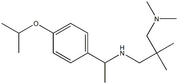 {2-[(dimethylamino)methyl]-2-methylpropyl}({1-[4-(propan-2-yloxy)phenyl]ethyl})amine Struktur