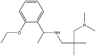 {2-[(dimethylamino)methyl]-2-methylpropyl}[1-(2-ethoxyphenyl)ethyl]amine Struktur