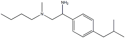 {2-amino-2-[4-(2-methylpropyl)phenyl]ethyl}(butyl)methylamine Struktur