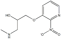 {2-hydroxy-3-[(2-nitropyridin-3-yl)oxy]propyl}(methyl)amine Struktur