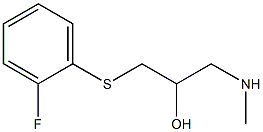 {3-[(2-fluorophenyl)sulfanyl]-2-hydroxypropyl}(methyl)amine Struktur