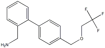 {4'-[(2,2,2-trifluoroethoxy)methyl]-1,1'-biphenyl-2-yl}methylamine Struktur