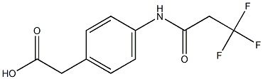 {4-[(3,3,3-trifluoropropanoyl)amino]phenyl}acetic acid Struktur