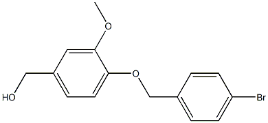 {4-[(4-bromophenyl)methoxy]-3-methoxyphenyl}methanol Struktur