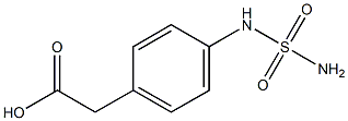 {4-[(aminosulfonyl)amino]phenyl}acetic acid Struktur