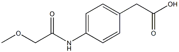 {4-[(methoxyacetyl)amino]phenyl}acetic acid Struktur