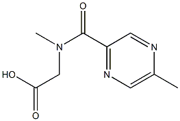 {methyl[(5-methylpyrazin-2-yl)carbonyl]amino}acetic acid Struktur