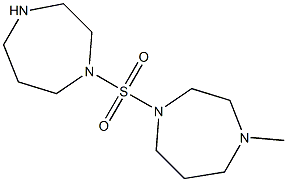 1-(1,4-diazepane-1-sulfonyl)-4-methyl-1,4-diazepane Struktur